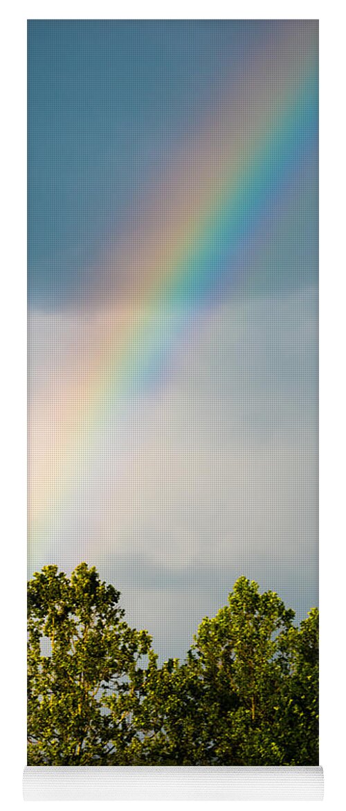 Rainbow Yoga Mat featuring the photograph Rainbow by Holden The Moment