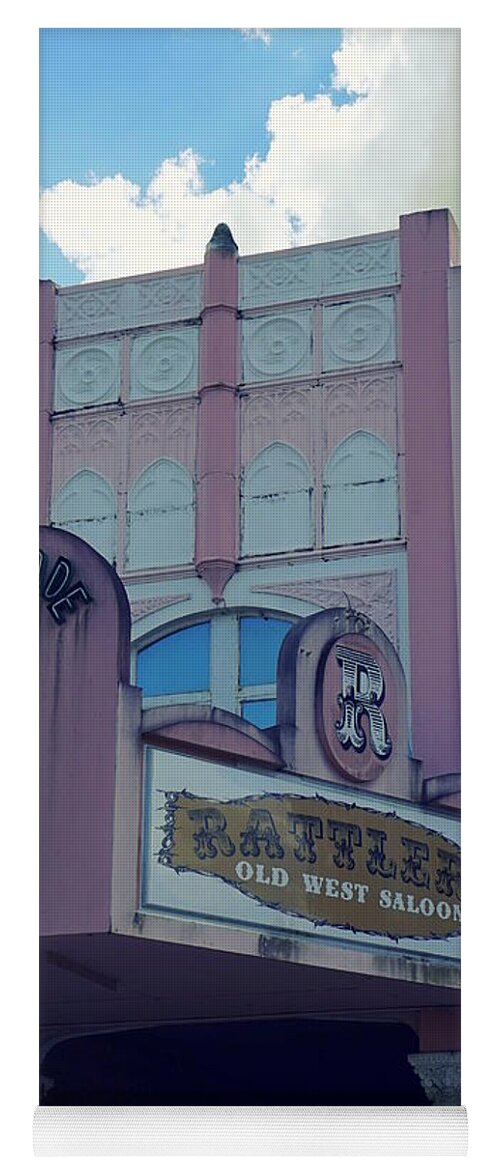 Arcadia Florida Yoga Mat featuring the photograph Rattlers Saloon 2 by Laurie Perry