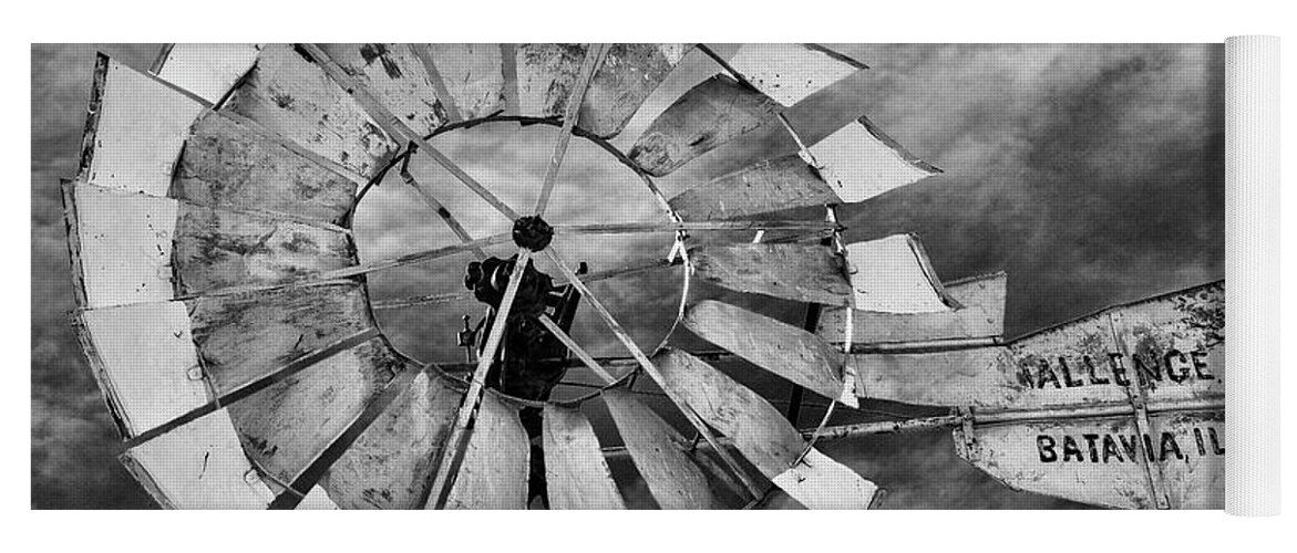 Windmill Yoga Mat featuring the photograph Ready for Wind - #1 by Stephen Stookey