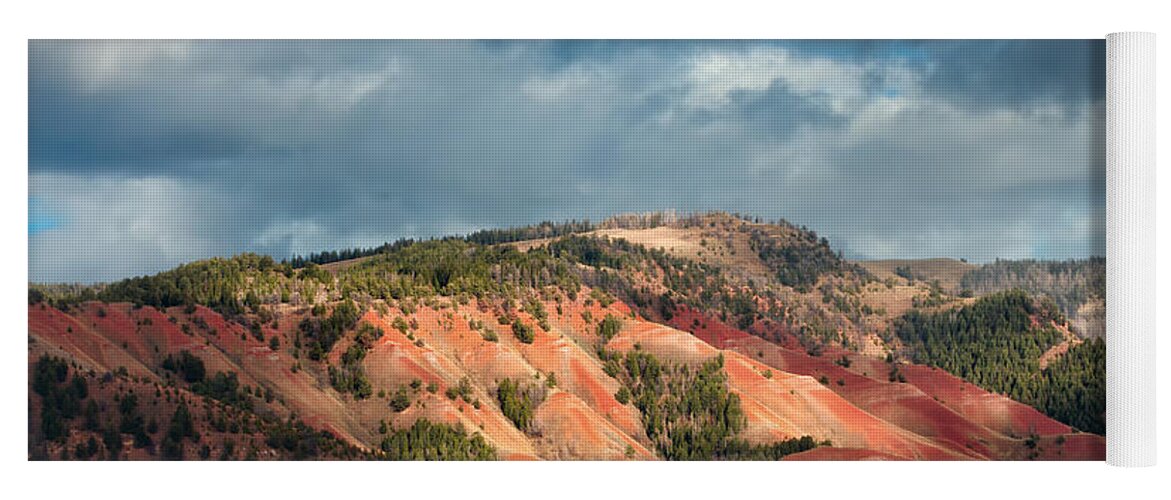 Red Hills Yoga Mat featuring the photograph Red Hills Landscape by Kathleen Bishop
