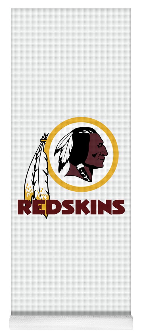 Washington Redskins Yoga Mat featuring the mixed media Washington Redskins on an abraded steel texture by Movie Poster Prints