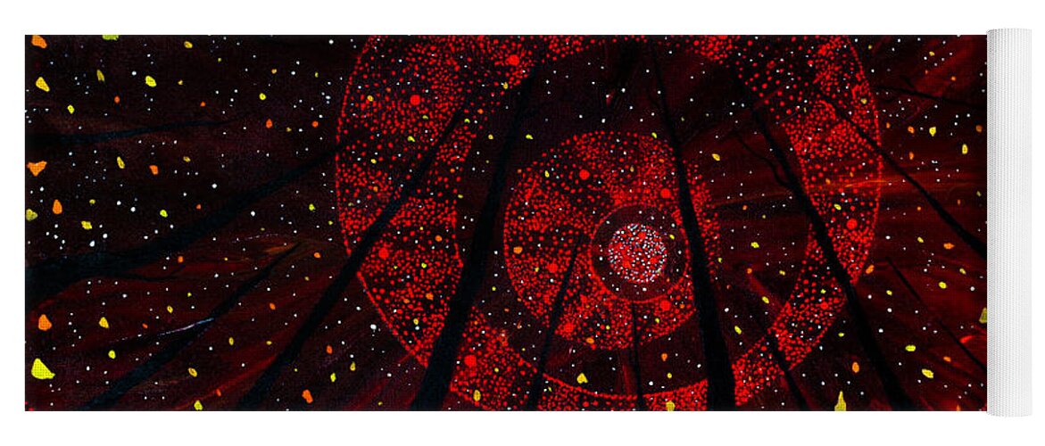 Red October Yoga Mat featuring the painting Red October by Joel Tesch