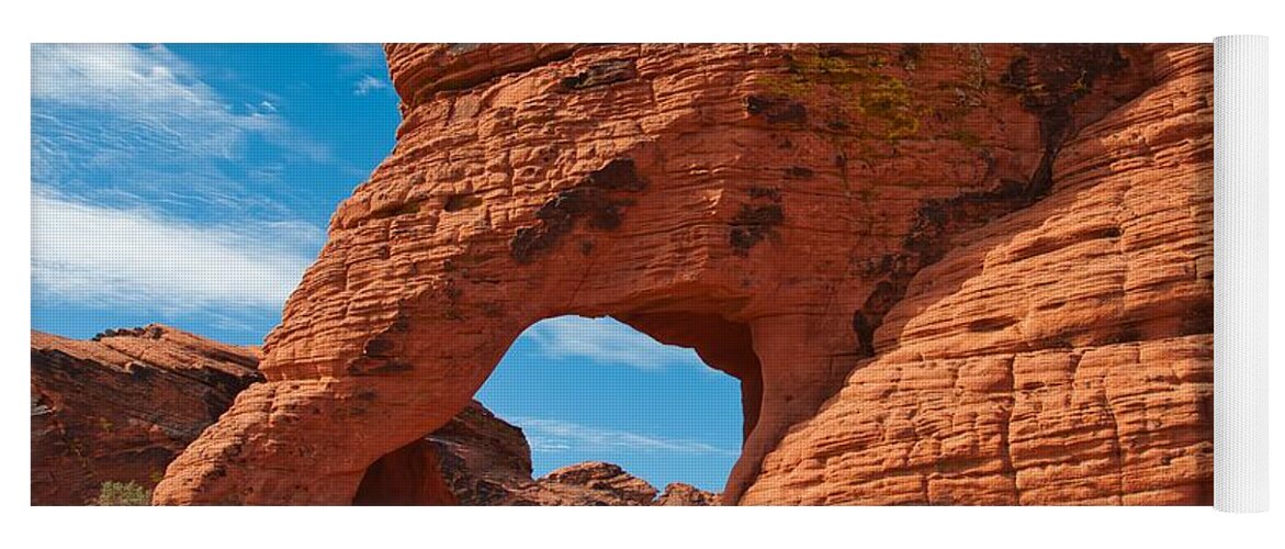  Yoga Mat featuring the photograph Red Rock Arch by Mark Valentine