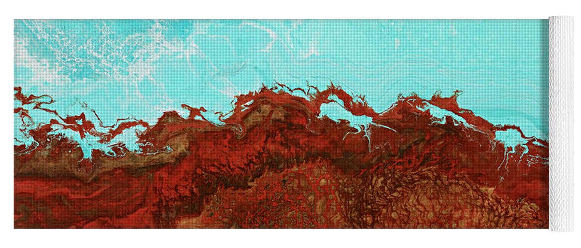 Ocean Yoga Mat featuring the painting Red Tide by Tamara Nelson