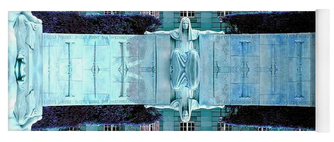 Blue Yoga Mat featuring the photograph Reflecting by Christopher Brown