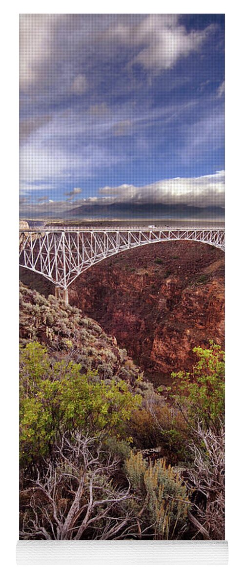 Rio Grande Gorge Bridge Yoga Mat featuring the photograph Rio Grande Gorge Bridge by Jill Battaglia