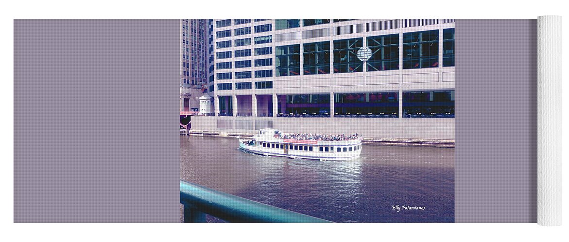 River Boat Yoga Mat featuring the photograph River Boat Tour by Elly Potamianos