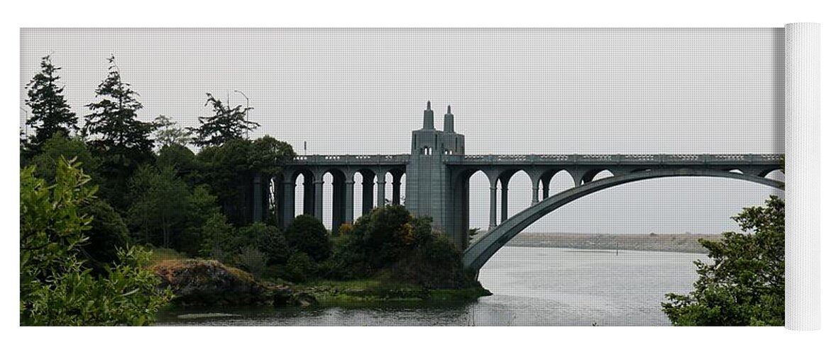 Bridge Yoga Mat featuring the photograph River Bridge by Christy Pooschke