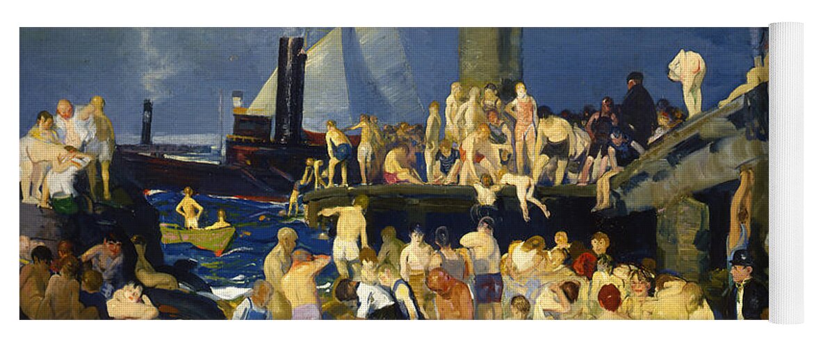 River Front Yoga Mat featuring the photograph River Front by George Bellows