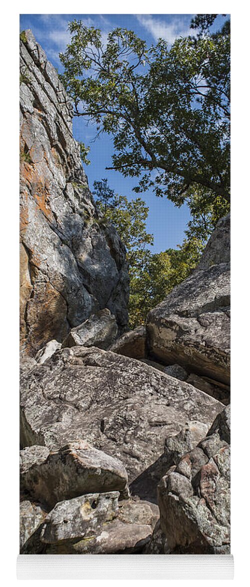 History Yoga Mat featuring the photograph Robbers Cave Rocks by Robert Potts