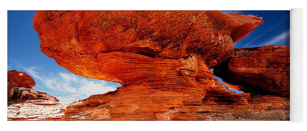 Harry Spitz Yoga Mat featuring the photograph Rock Formation by Harry Spitz
