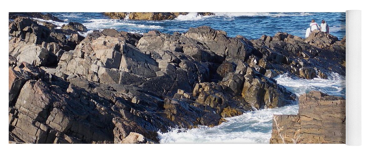 Ogunquit Yoga Mat featuring the photograph Rocky Maine Coastline by Catherine Gagne