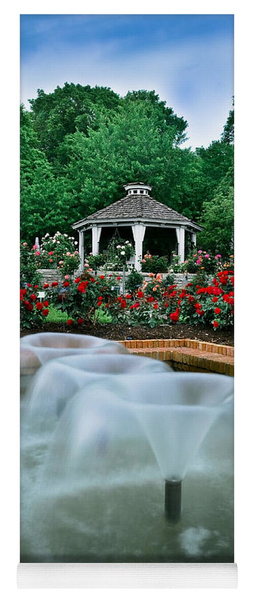 Garden Yoga Mat featuring the photograph Rose Garden by Rikk Flohr