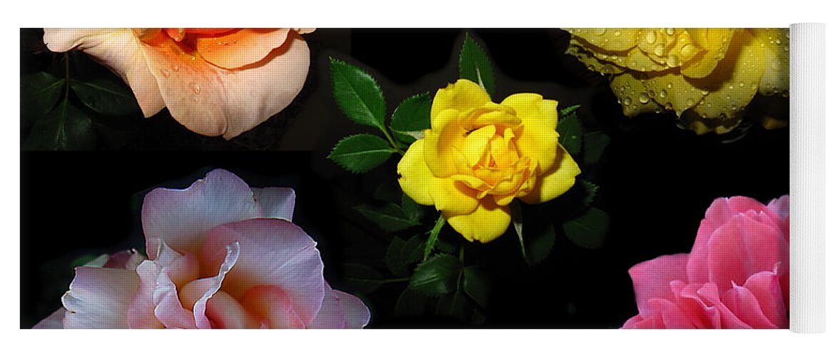 Rose Yoga Mat featuring the photograph Roses Beautiful by Joyce Dickens