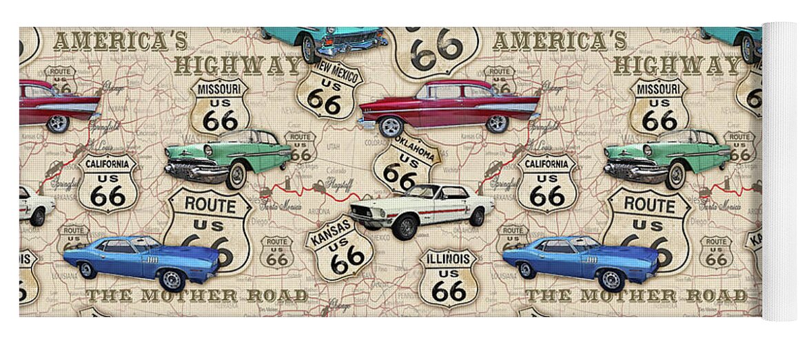 https://render.fineartamerica.com/images/rendered/default/flatrolled/yoga-mat/images/artworkimages/medium/1/route-66-muscle-car-map-jp3961-b-jean-plout.jpg?&targetx=0&targety=-440&imagewidth=1320&imageheight=1320&modelwidth=1320&modelheight=440&backgroundcolor=F2E8CF&orientation=1&producttype=yogamat
