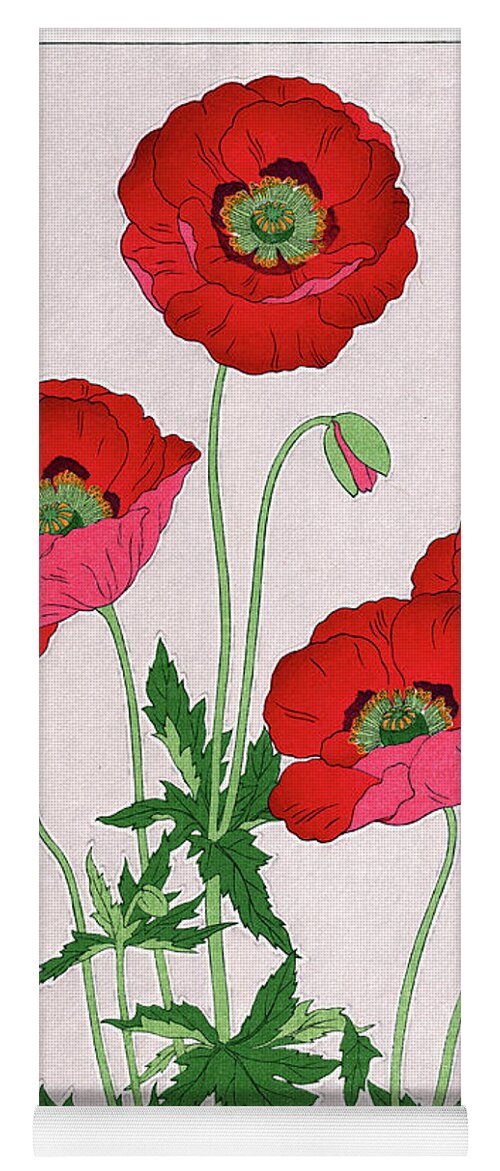 Red Yoga Mat featuring the painting Roys Collection 7 by John Gholson