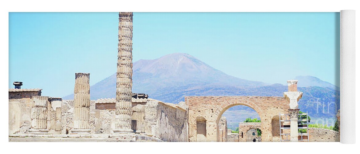 Pompeii Yoga Mat featuring the photograph Ruins of Pompeii by Anastasy Yarmolovich