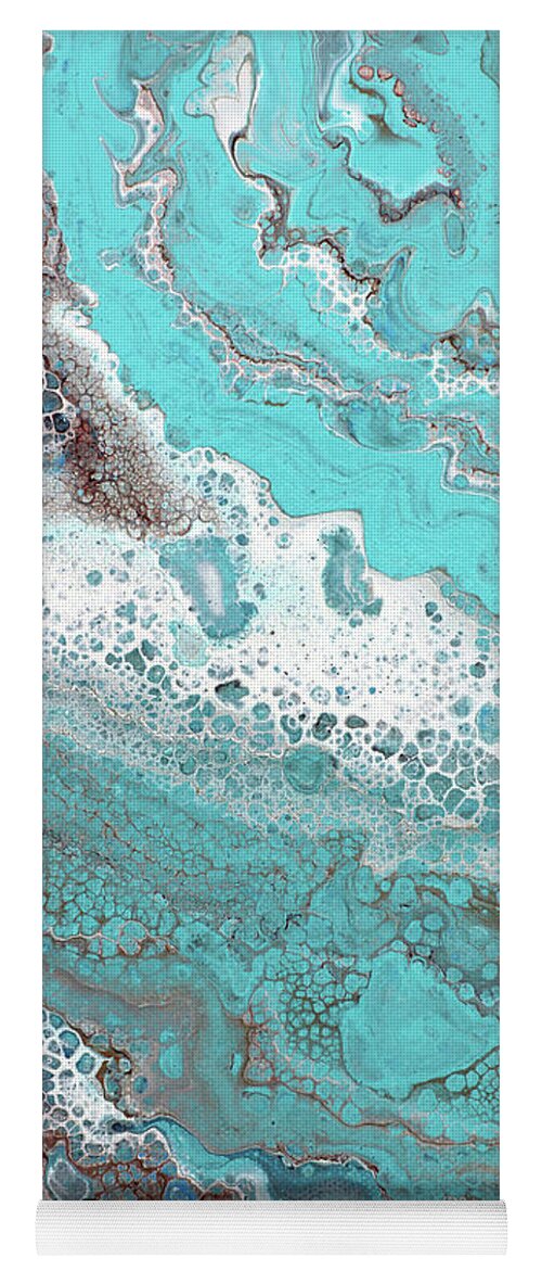 Water Yoga Mat featuring the painting Rush by Tamara Nelson