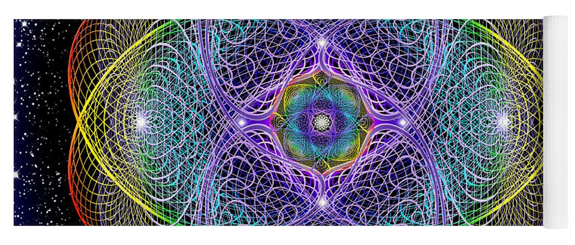 Endre Yoga Mat featuring the photograph Sacred Geometry 442 by Endre Balogh