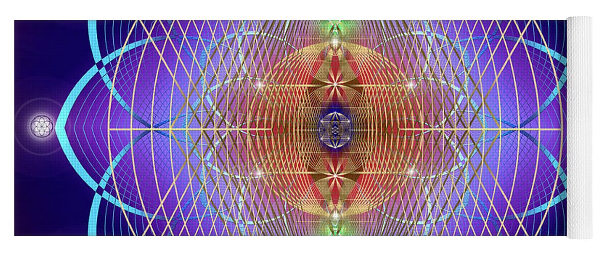 Endre Yoga Mat featuring the photograph Sacred Geometry 641 by Endre Balogh