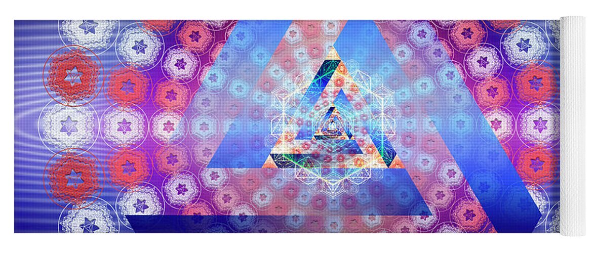 Endre Yoga Mat featuring the photograph Sacred Geometry 646 by Endre Balogh