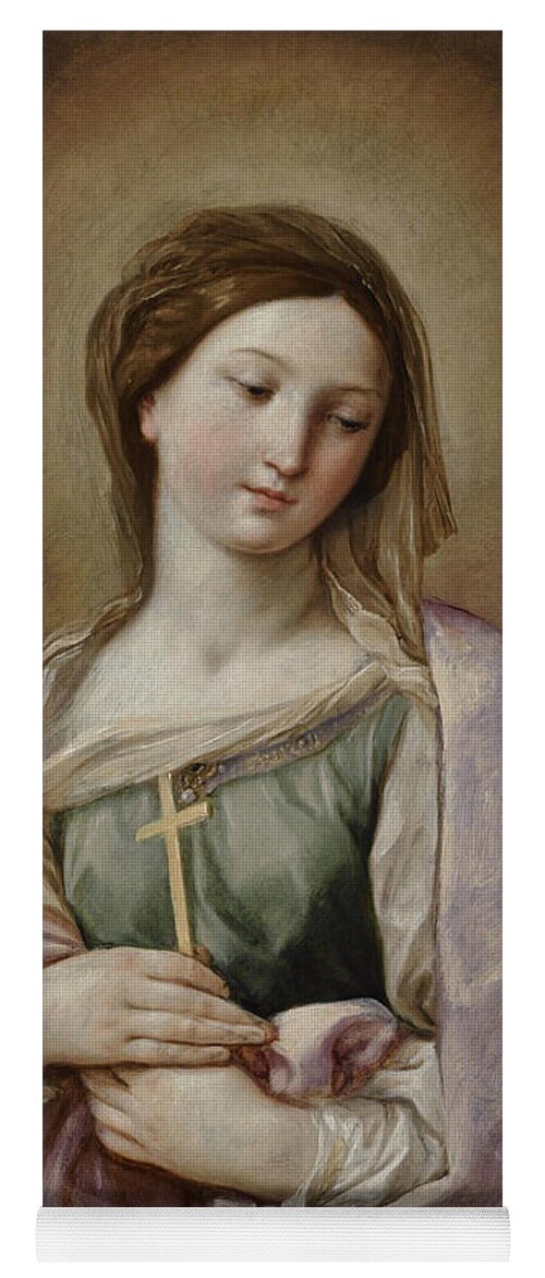 Guido Reni Yoga Mat featuring the painting Saint Margaret of Antioch by Guido Reni