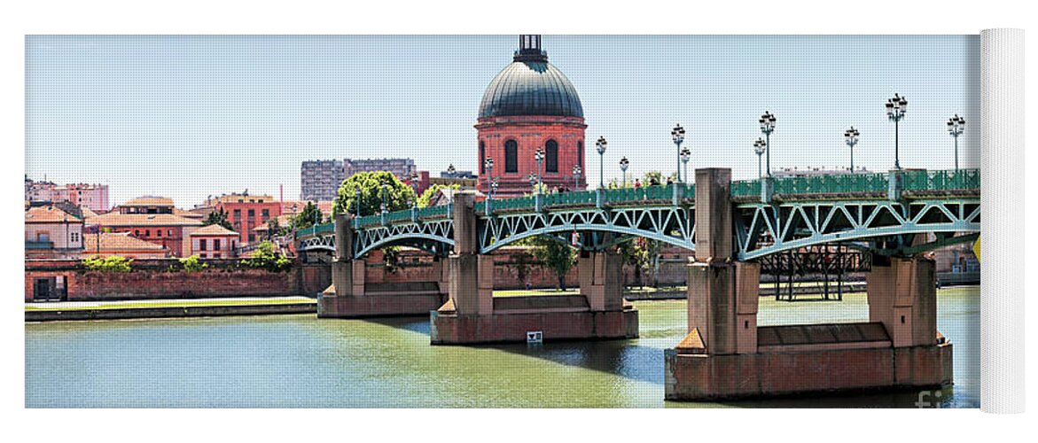Toulouse Yoga Mat featuring the photograph Saint-Pierre Bridge in Toulouse by Elena Elisseeva