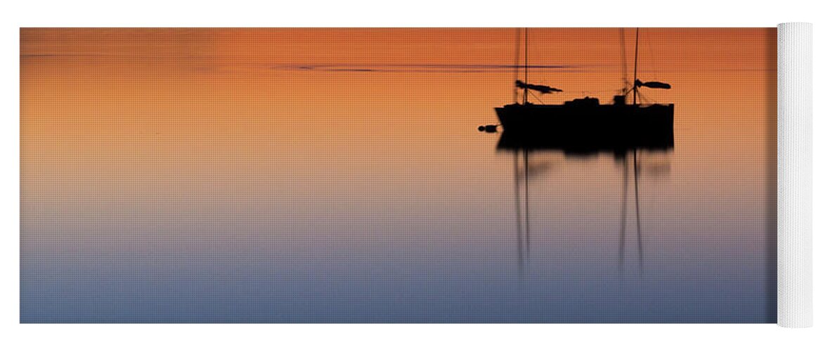 Sunset Yoga Mat featuring the photograph Samish Sea Sunset by Tony Locke