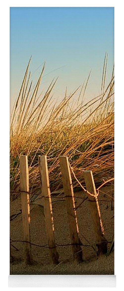 Jersey Shore Yoga Mat featuring the photograph Sand Dune in Late September - Jersey Shore by Angie Tirado