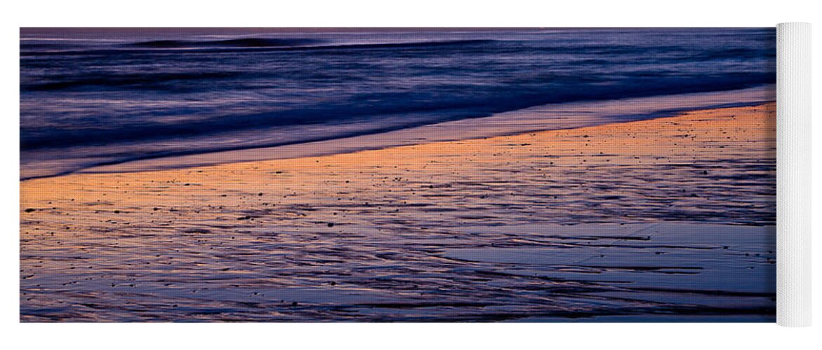 Barnstable County Yoga Mat featuring the photograph Sand Patterns in Purple by Susan Cole Kelly