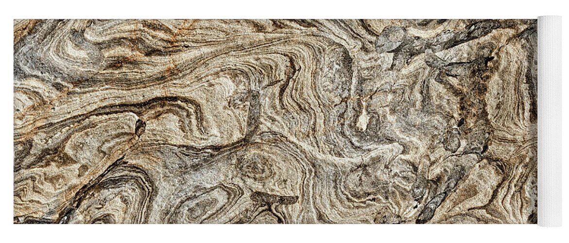 Sandstone Swirls Yoga Mat featuring the photograph Sandstone Abstract by Kathleen Bishop