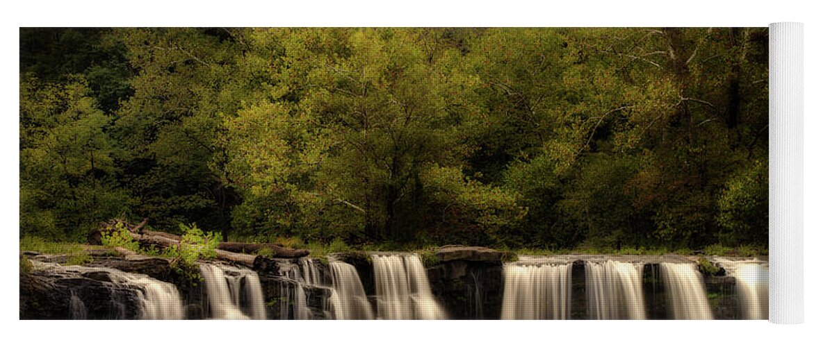  Waterfalls Yoga Mat featuring the photograph Sandstone by C Renee Martin