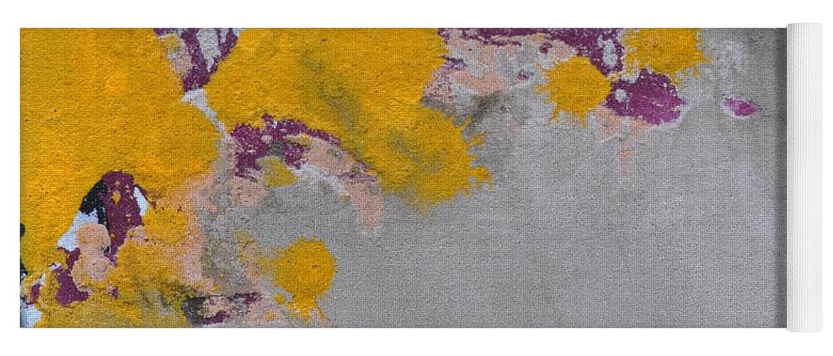 Abstract Yoga Mat featuring the painting SandTile AM214122 by Eduard Meinema