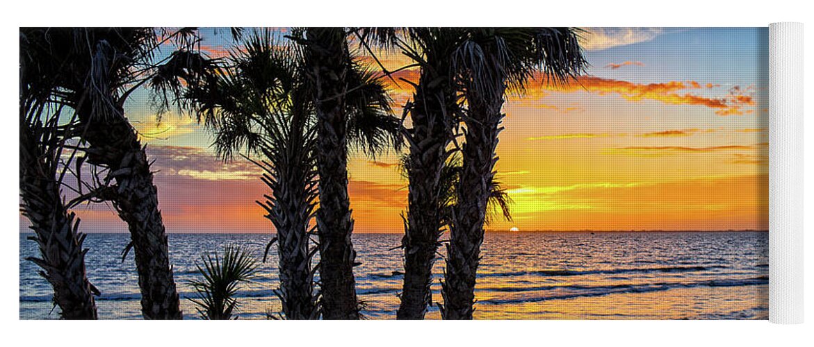 Florida Yoga Mat featuring the photograph Sanibel Sunset by Edward Fielding
