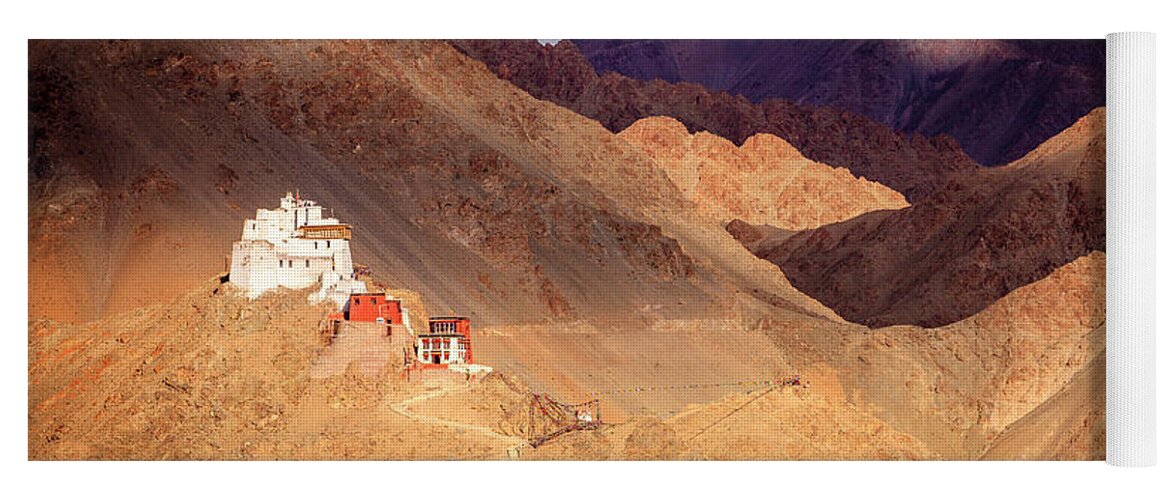 Asia Yoga Mat featuring the photograph Sankar Monastery by Alexey Stiop