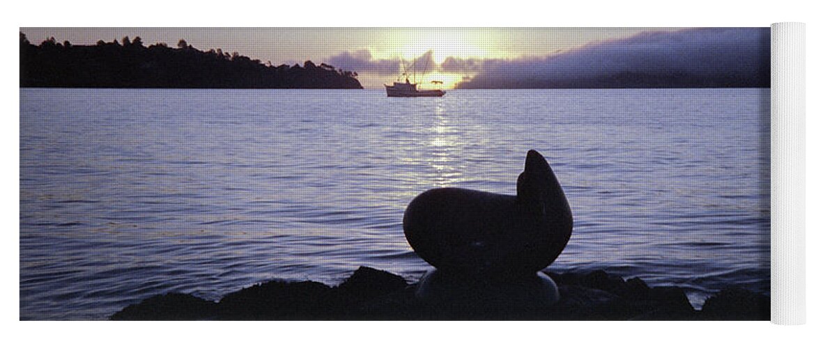 Frank Dimarco Yoga Mat featuring the photograph Sausalito Morning by Frank DiMarco