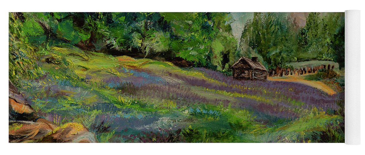 Art And Impressionism. Scottish Landscape Yoga Mat featuring the painting Scottish Landscape by Kathy Knopp