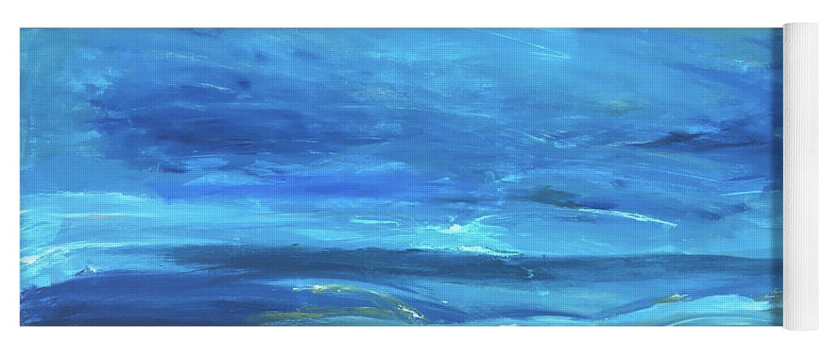 Ocean Yoga Mat featuring the painting Sea and Sky by Karen Nicholson