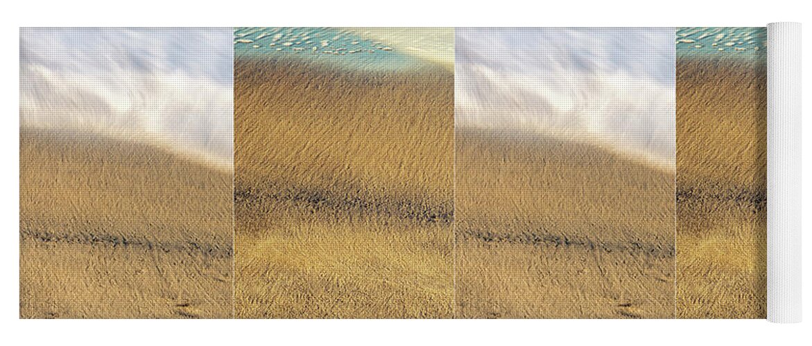 Collage Yoga Mat featuring the photograph Sea Meets Sand #2 by Joseph S Giacalone