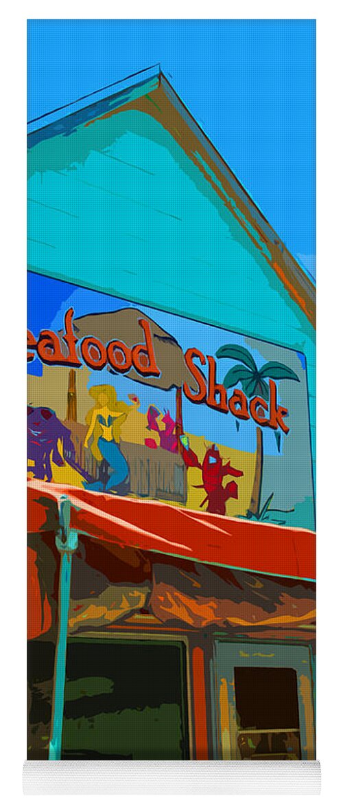 Rehoboth Yoga Mat featuring the painting Seafood Shack by Jost Houk