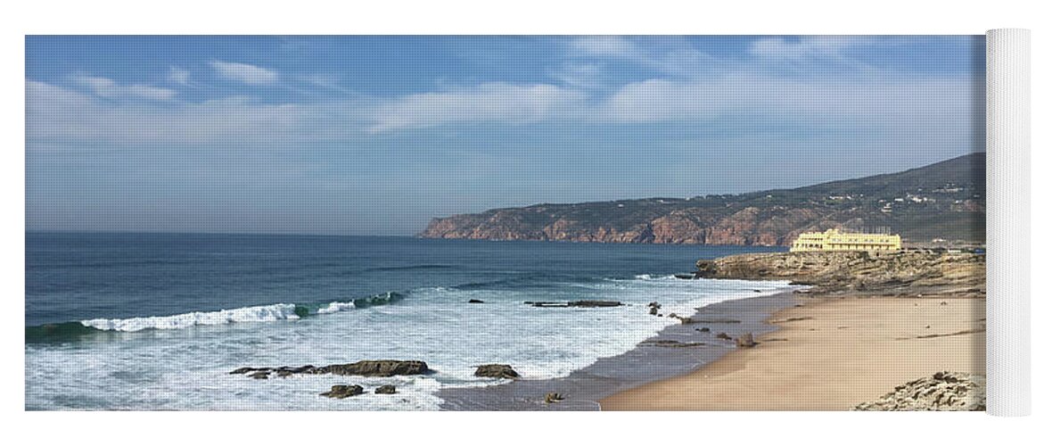 Seascape Yoga Mat featuring the photograph Seascape Portugal #2 by Susan Grunin