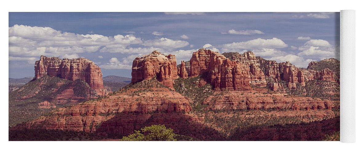 Sedona Yoga Mat featuring the photograph Sedona Red Rocks by Louise Magno