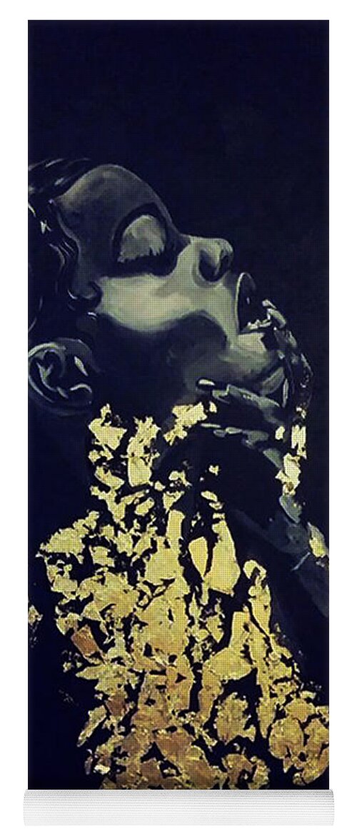 One Of My Favorite Muses Yoga Mat featuring the painting Seduction by Femme Blaicasso