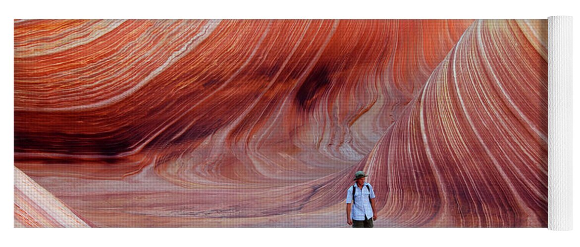 People Yoga Mat featuring the photograph Self Portrait - The Wave by Brett Pelletier