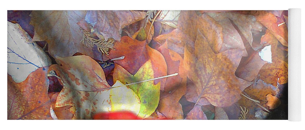 Angie Braun Yoga Mat featuring the painting Sensual Eyes Autumn by Angie Braun