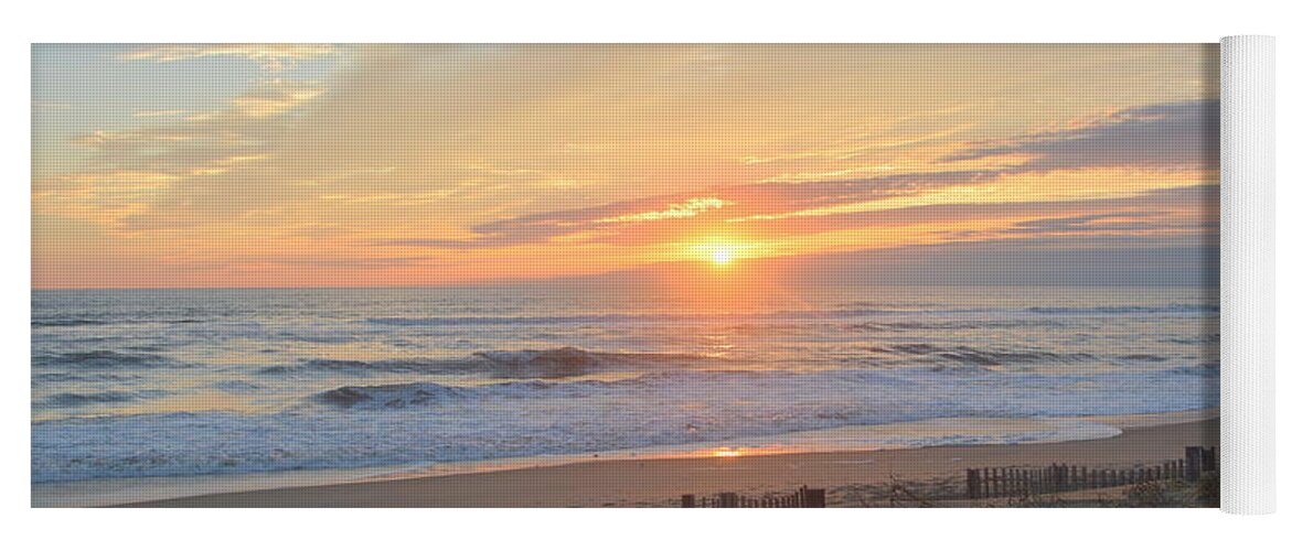 Obx Sunrise Yoga Mat featuring the photograph September Sunrise 30 by Barbara Ann Bell
