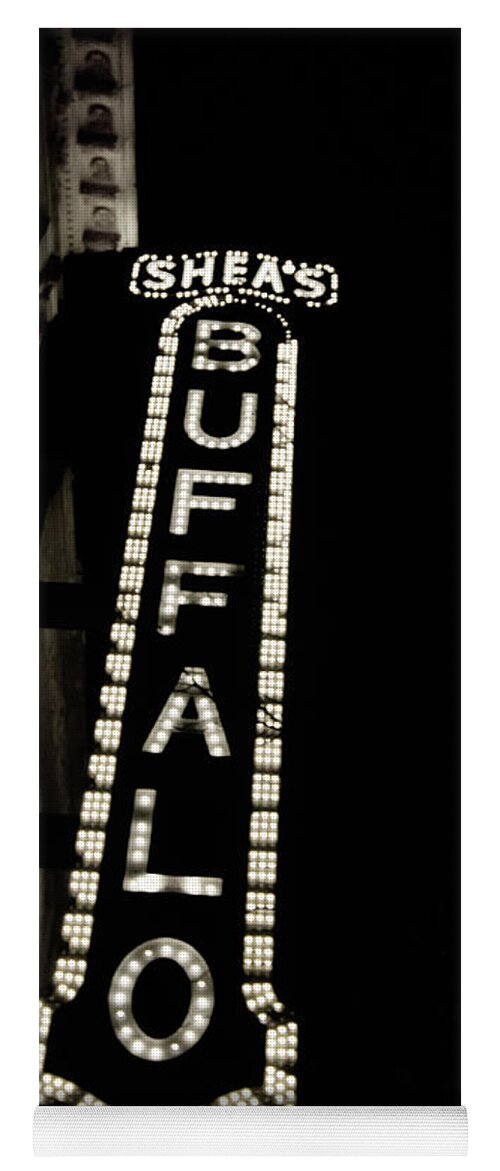 Buffalo Theatre District Yoga Mat featuring the photograph Shea's Buffalo by Guy Whiteley