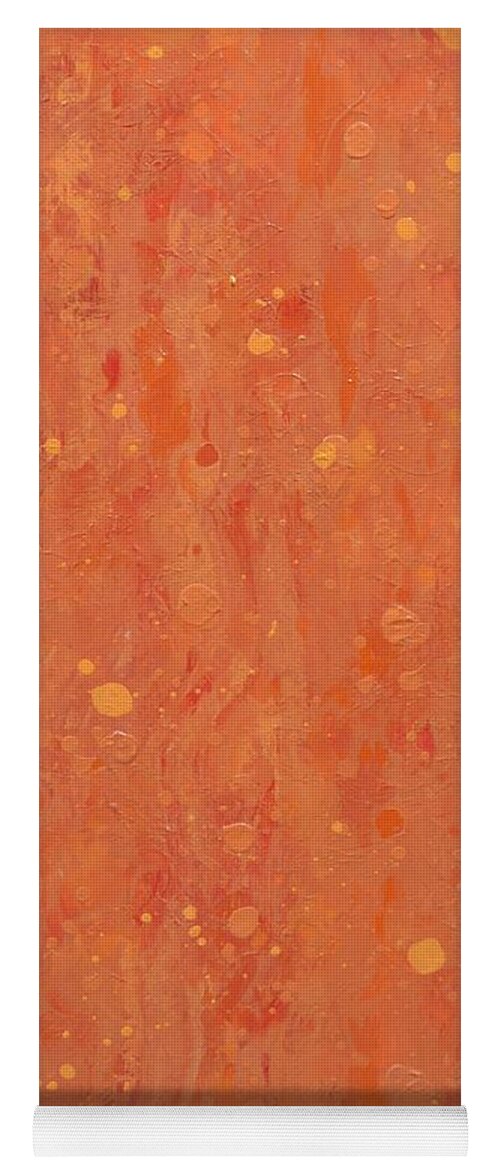 Abstract Yoga Mat featuring the painting Sherbert Drops by Michelle Welles