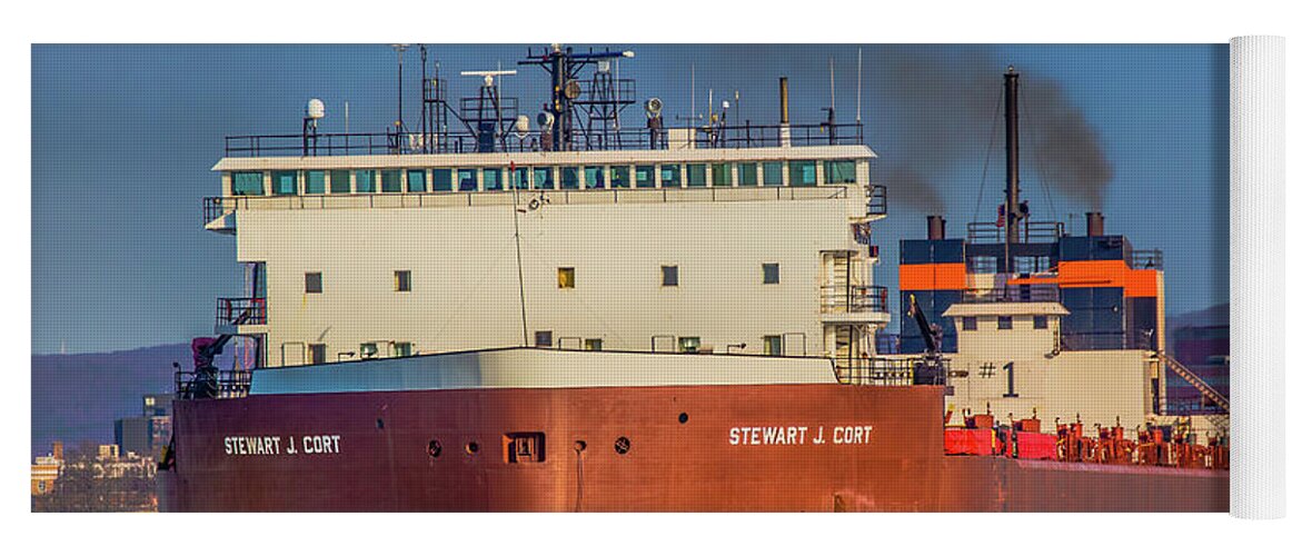 M/v Stewart J Cort Yoga Mat featuring the photograph Ship Stewart Cort -9129 by Norris Seward