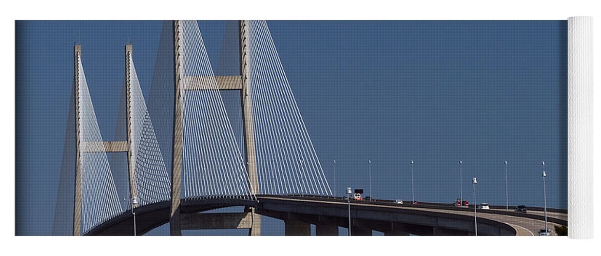 Sidney Yoga Mat featuring the photograph Sidney Lanier Bridge at Noon by Farol Tomson